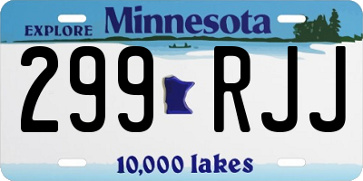 MN license plate 299RJJ