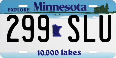 MN license plate 299SLU
