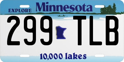 MN license plate 299TLB