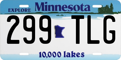 MN license plate 299TLG