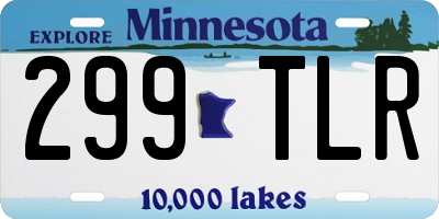 MN license plate 299TLR