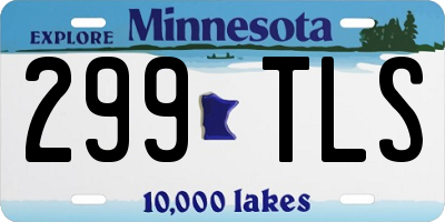 MN license plate 299TLS