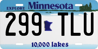 MN license plate 299TLU