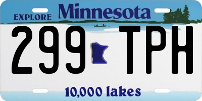 MN license plate 299TPH
