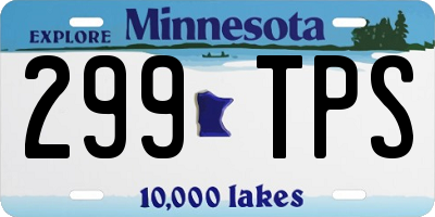 MN license plate 299TPS