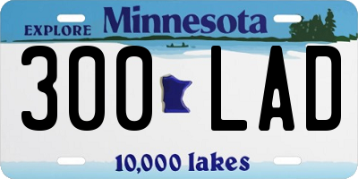 MN license plate 300LAD
