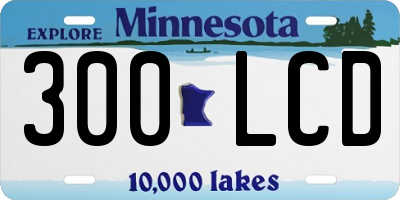 MN license plate 300LCD