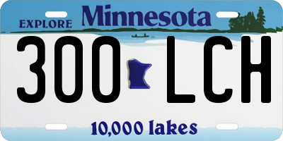 MN license plate 300LCH