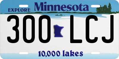 MN license plate 300LCJ