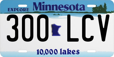 MN license plate 300LCV