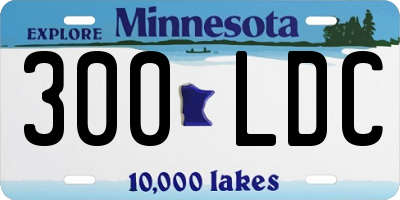 MN license plate 300LDC