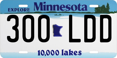 MN license plate 300LDD