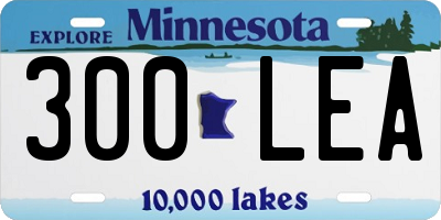 MN license plate 300LEA