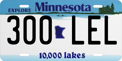 MN license plate 300LEL