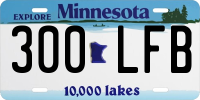 MN license plate 300LFB