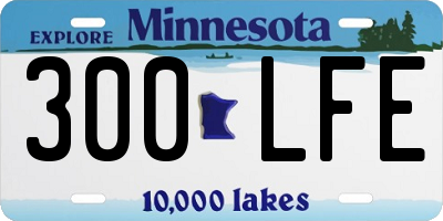 MN license plate 300LFE