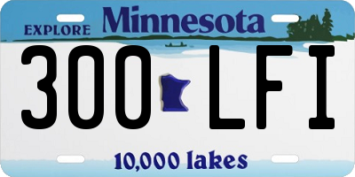 MN license plate 300LFI