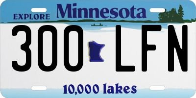 MN license plate 300LFN