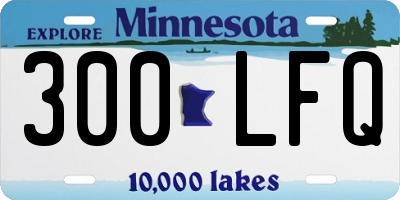 MN license plate 300LFQ