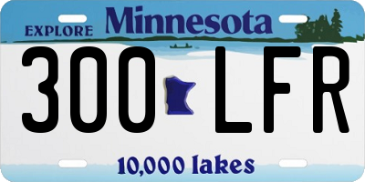 MN license plate 300LFR