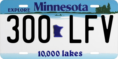 MN license plate 300LFV