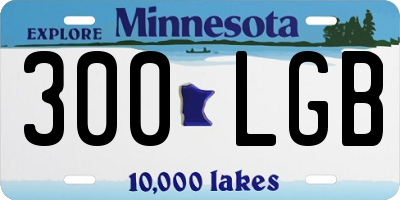 MN license plate 300LGB