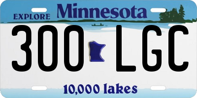 MN license plate 300LGC