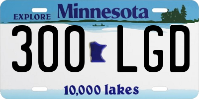 MN license plate 300LGD