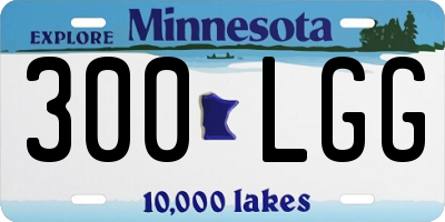 MN license plate 300LGG