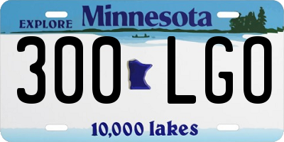 MN license plate 300LGO