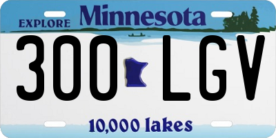 MN license plate 300LGV