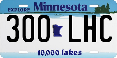 MN license plate 300LHC