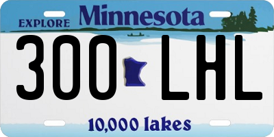 MN license plate 300LHL