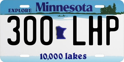 MN license plate 300LHP