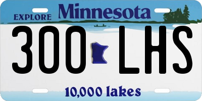 MN license plate 300LHS