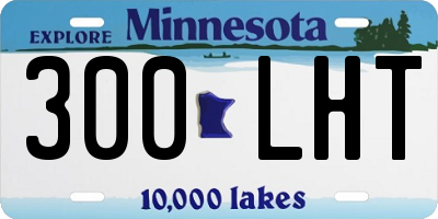 MN license plate 300LHT