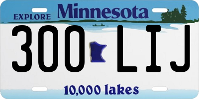 MN license plate 300LIJ