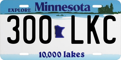 MN license plate 300LKC