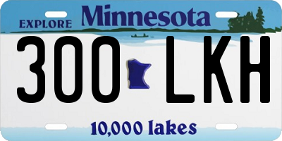 MN license plate 300LKH