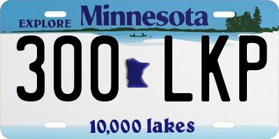 MN license plate 300LKP