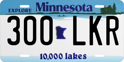 MN license plate 300LKR