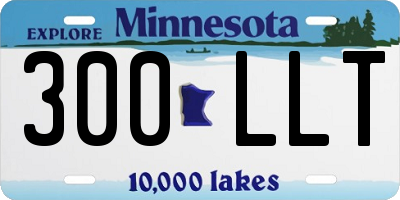 MN license plate 300LLT