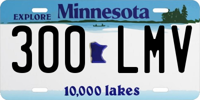 MN license plate 300LMV