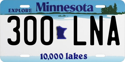 MN license plate 300LNA