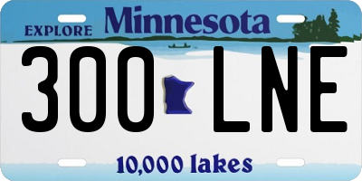 MN license plate 300LNE