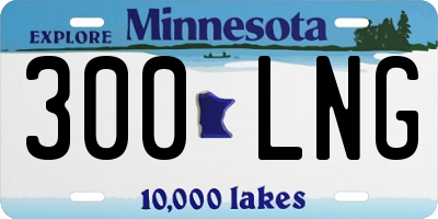 MN license plate 300LNG
