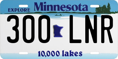 MN license plate 300LNR