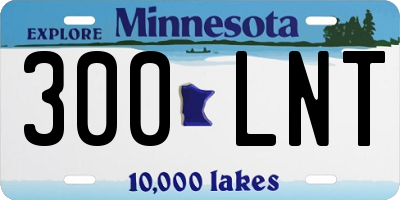 MN license plate 300LNT