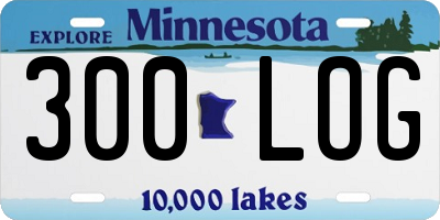 MN license plate 300LOG