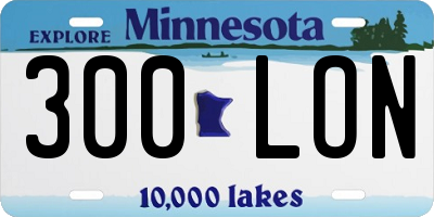 MN license plate 300LON